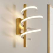 Lucande Milora LED-vägglampa, 40 cm, ek