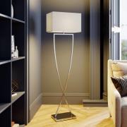 Lucande Evaine golvlampa Chrome, skärm