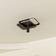 Lucande Tival LED-taklampa kantig, 34cm, svart