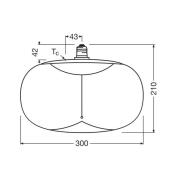 OSRAM LED Vintage Big Elipse E27 12W 818 Filament rök dimbar