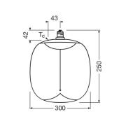 OSRAM LED Vintage Big Oval E27 12W 818 Filament amber dimbar