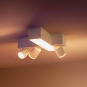 Philips Hue Centris Cross LED-spotlight, vit, 3 lampor RGB CCT