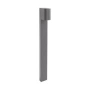 LEDS-C4 Eko Standard LED-väglampa, grå, höjd 80 cm, aluminium