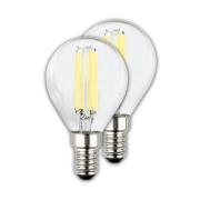 Briloner LED-lampa droppe E14 4W klar 3000K 840lm energiklass A 2er