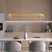 Lucande Smart LED-hänglampa Melinay, guld, CCT, Tuya