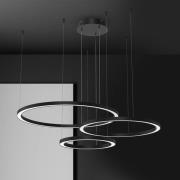 Eko-Light LED-hänglampa Galaxia, plast, svart, 3 lampor, 85 W