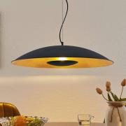 Lindby hänglampa Narisara, Ø 80 cm, E27, svart-guld