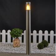 Lindby väglampa Enja, 100 cm, stål, IP44, E27