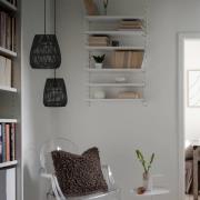 PR Home Hänglampa Saigon, rottinglook, svart, Ø 28 cm