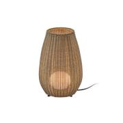 Bover LED-bordslampa Amphora, brun/beige Höjd 47 cm