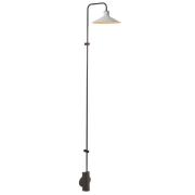 Bover LED-vägglampa Platet A/06, svart/grå, 154 cm