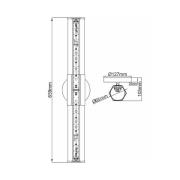 Quintiesse LED-badrumsvägglampa Facet Dual, krom, 2 lampor, bredd 66 c...