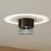 Lindby LED-taklampa Dalila, svart, Ø 10 cm, aluminium