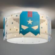Dalber Blue Hero taklampa, vit/blå, Ø 33 cm