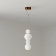 Maytoni LED-hänglampa Krage, guldglas Ø 14,7 cm 3.000 K