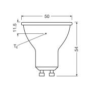 OSRAM LED-lampa Reflektor GU10 6,9W 36° 840 klar