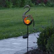STAR TRADING LED-solcellslampa Melilla Bird i flamingoform