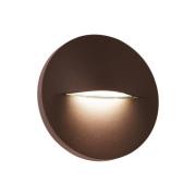 Viokef LED utomhusvägglampa Vita, rostbrun, Ø 14 cm