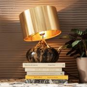 Kare Mamo Deluxe bordslampa, guld, lutningsbar