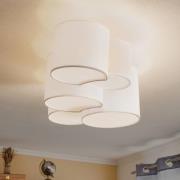 TK Lighting Taklampa Mona 5 lampor, vit