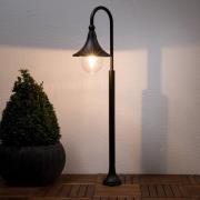 Lindby Daphne väglampa, 120 cm, svart, metall, E27