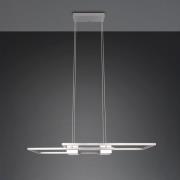 Trio Lighting Albany LED-hänglampa, nickel, 100 x 28 cm, aluminium, CC...