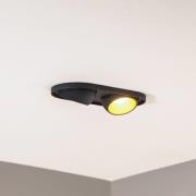 Bega LED inbyggnadsspot Studio Line, svart/mässing, 2 lampor.