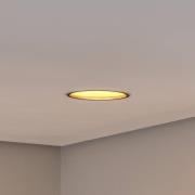 Bega LED infälld takspot Studio Line, svart/mässing, aluminium