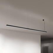 ORION LED-taklampa Bounce, svart, längd 113 cm, CCT, aluminium