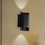 Euluna Isotta vägglampa, halvrund, svart