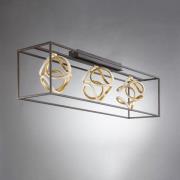 FISCHER & HONSEL LED-taklampa Gesa med metallbur