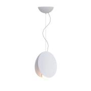 Fabbian hänglampa Akoya, vit, Ø30cm, 3000K, 1-10Vdimbar