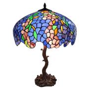 Clayre&Eef Bordslampa 5LL-6070 blå/grön, Tiffanystil