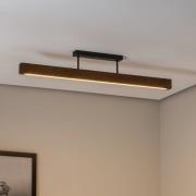 TK Lighting LED-taklampa i trä Teo, valnöt, 96 cm, 3000 K