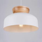 SOLLUX LIGHTING Hänglampa Marion, Ø 29,5 cm, trä, stål