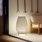 Bover LED-terrasslampa Amphora, 77 cm, grafitbrun/beige