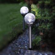 STAR TRADING LED kulformade solarstavar i 2-pack