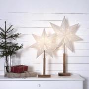 STAR TRADING Karo – stående pappersstjärna med mönster 70 cm