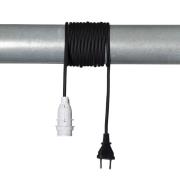 STAR TRADING E14-uttag Lacy med kabel, svartvitt
