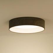 Duolla LED-taklampa Plafond, sladd mörkgrå, Ø 45 cm 3-stegs dimbar