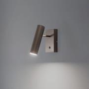 Luminex Axion vägglampa, 1 lampa, titanfärgad, stål