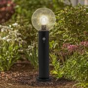 Lindby sockellampa Dangan, klar, 60 cm, glas, sensor