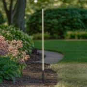 Lindby LED-väglampa Neano, 120 cm, svart, metall, IP65
