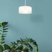 Globo Belinda LED-hänglampa, Ø 15 cm, vit, glas