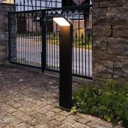 Deko-Light LED-väglampa Tucanae, grå, höjd 100 cm, IP65, metall
