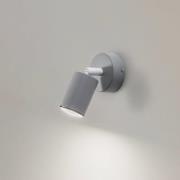 TK Lighting Spotlight till vägg Livia, grå, 13 cm, metall, justerbar, ...