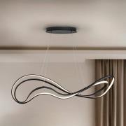 Schuller Valencia Danza LED-hänglampa, matt svart, metall, aluminium