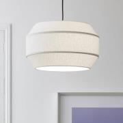 MARKET SET Pendellampa Cosiness, Ø 46 cm, vit, tyg