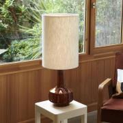 MARKET SET Bordslampa Jimmy, brun/beige, höjd 83 cm