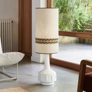 MARKET SET Golvlampa Jimmy, höjd 121 cm Keramik, mönsterbård